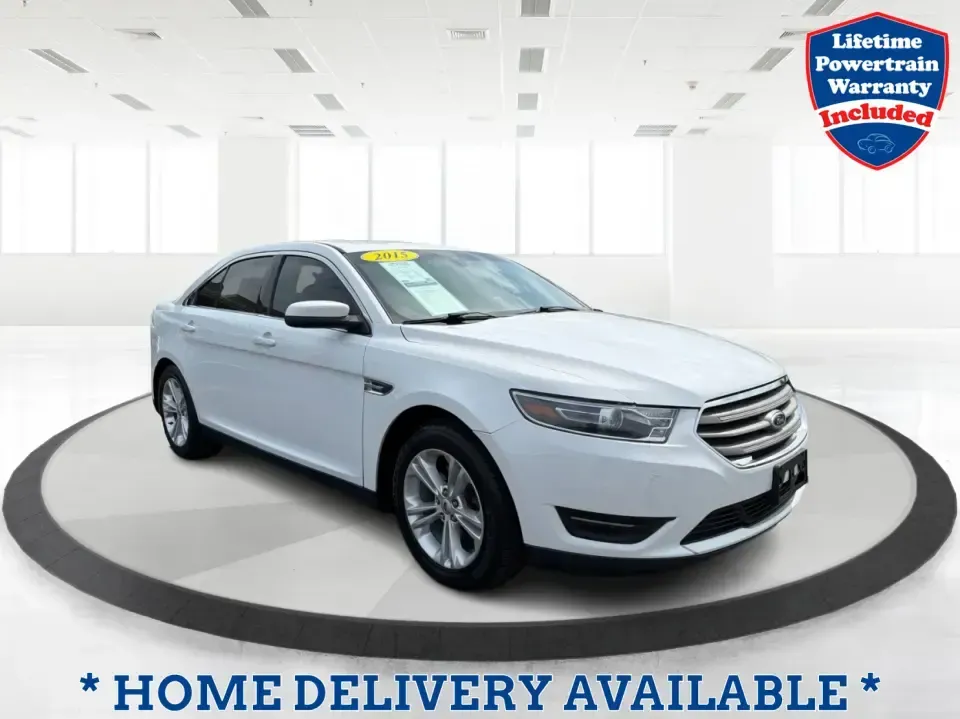 2015 Ford Taurus SEL FWD (1FAHP2E89FG) with an 3.5L V6 DOHC 24V engine, 6-Speed Automatic transmission, located at 1951 S Dayton Lakeview Rd., New Carlisle, OH, 45344, (937) 908-9800, 39.890999, -84.050255 - Need a comfortable, confident sedan for the daily commute, school drop-offs, and the occasional Dayton-to-Columbus road trip? This 2015 Ford Taurus SEL FWD is built for real life-roomy for five, smooth on longer drives, and packed with the kind of features that make every mile feel easier, whether y- Photo#0