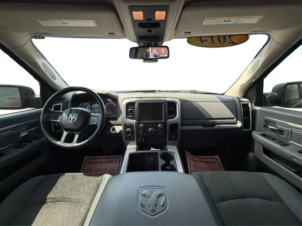 2014 Ram 1500 SLT Crew Cab SWB 4WD (1C6RR7LT3ES) with an 5.7L V8 OHV 16V engine, 6-Speed Automatic transmission, located at 1184 Kauffman Ave, Fairborn, OH, 45324, (937) 908-9800, 39.807072, -84.030914 - Whether you're hauling a camper to Caesars Creek, towing a trailer for weekend projects, or commuting from Fairborn to Wright-Patterson AFB with room for the whole crew, this truck is built for real-life Ohio driving. The 2014 Ram 1500 SLT Crew Cab SWB 4WD blends V8 power, confident four-wheel-drive- Photo#22