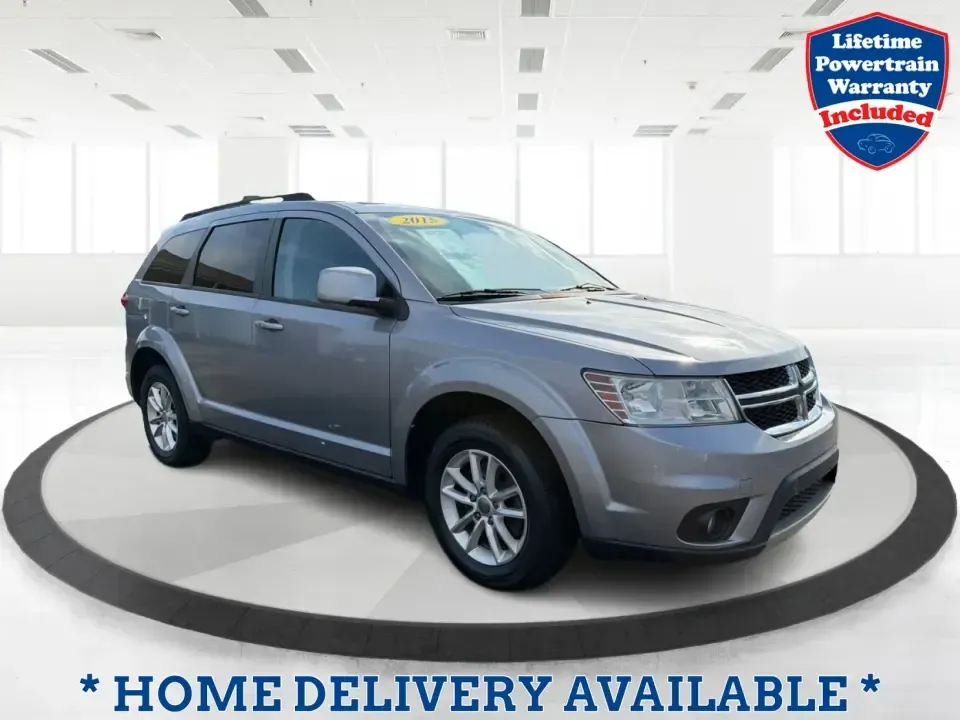 2015 Dodge Journey SXT (3C4PDCBG3FT) with an 3.6L V6 DOHC 24V engine, 6-Speed Automatic transmission, located at 8750 N County Rd 25A, Piqua, OH, 45356, (937) 908-9800, 40.164391, -84.232513 - Pack up the kids, cue up a road-trip playlist, and point the GPS toward your next weekend getaway-this 2015 Dodge Journey SXT is the kind of roomy, comfortable SUV that fits real life in West Central Ohio. Whether you're commuting up I75, running errands along N County Rd 25A, or heading toward down- Photo#0