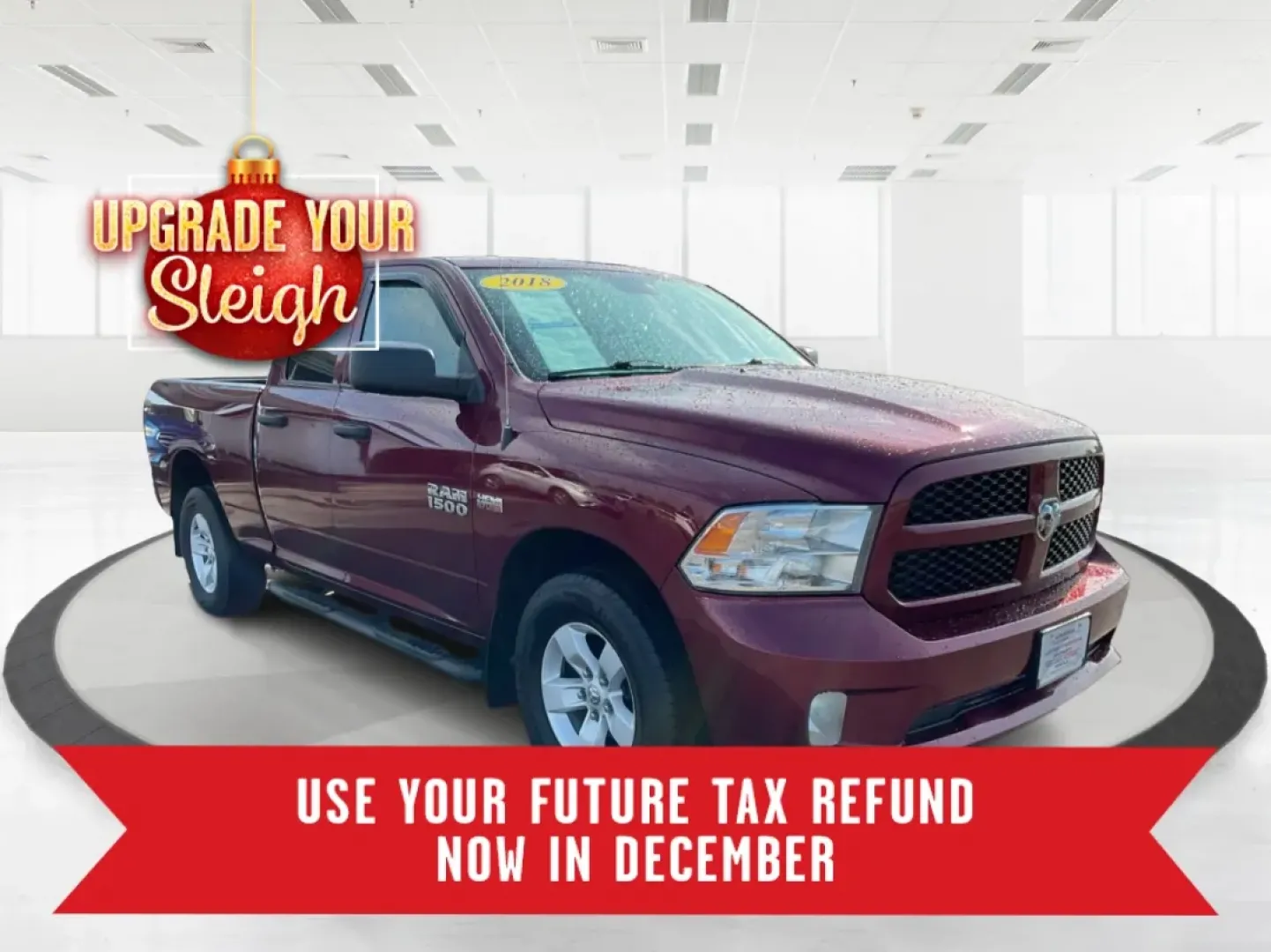 2018 Ram 1500 Express Quad Cab 4x4 6'4 Box (1C6RR7FT8JS) with an Other engine, located at 1184 Kauffman Ave, Fairborn, OH, 45324, (937) 908-9800, 39.807072, -84.030914 - Are you ready to elevate your adventures and tackle any terrain with confidence? The 2018 Ram 1500 Express Quad Cab 4x4 is the ultimate truck for weekend warriors and daily commuters alike, offering the perfect blend of power, versatility, and style. With a striking Delmonico Red Pearlcoat exterior - Photo#0