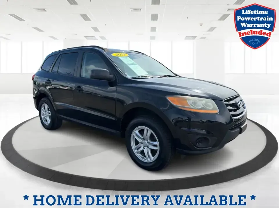 2011 Hyundai Santa Fe GL(Middle-low grade) (5XYZG3AB9BG) with an 2.4L I-4 DOHC engine, located at 1099 N County Rd 25A , Troy, OH, 45373, (937) 908-9800, 40.057079, -84.212883 - Weekend getaways to Hocking Hills, daily commutes down I75, or the after-school shuttle with sports gear in the back-this 2011 Hyundai Santa Fe GL is the kind of SUV that fits real life in and around Troy. With its practical size, confident road manners, and versatile cargo space, it's a smart pick- Photo#0
