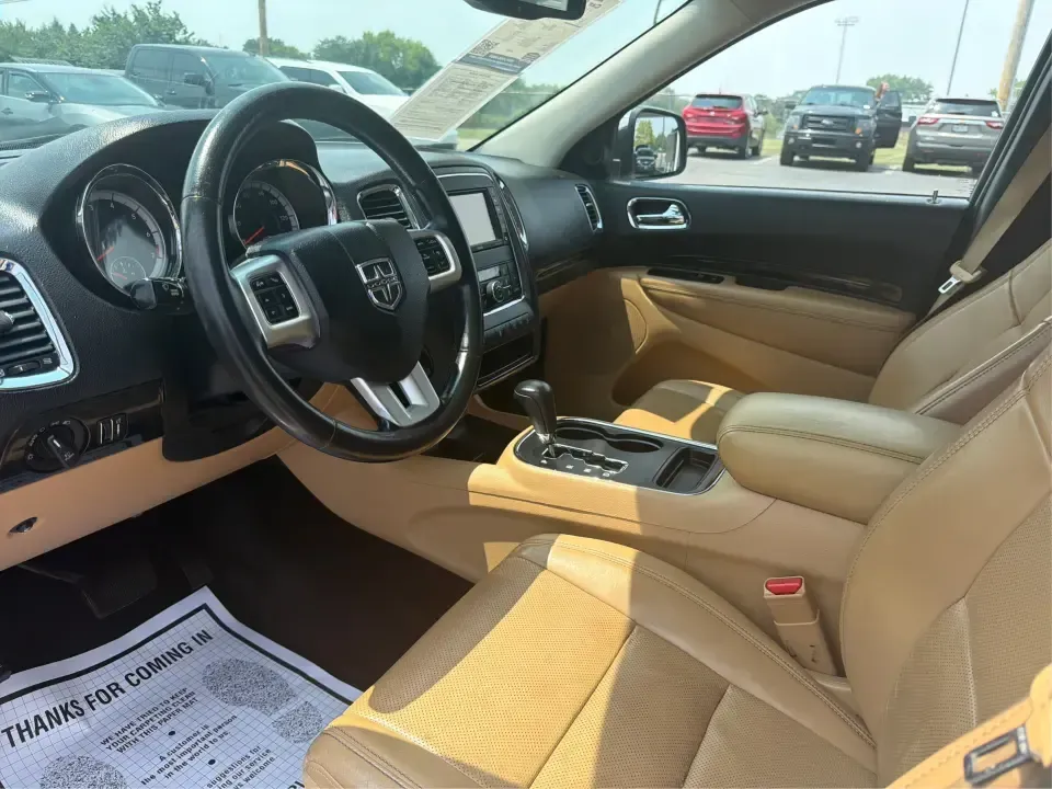 2013 Dodge Durango Citadel AWD (1C4RDJEG0DC) with an 3.6L V6 DOHC 24V engine, 5-Speed Automatic transmission, located at 1184 Kauffman Ave, Fairborn, OH, 45324, (937) 908-9800, 39.807072, -84.030914 - Need one SUV that can handle the weekday school run, a long I675 commute, and a loaded-up weekend to John Bryan State Park? This 2013 Dodge Durango Citadel AWD brings three-row practicality and upscale comfort together in a way that fits real life in Fairborn-whether you're shuttling kids to practic- Photo#9