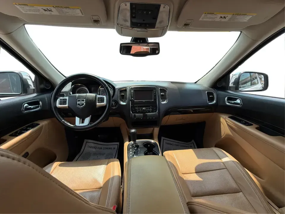 2013 Dodge Durango Citadel AWD (1C4RDJEG0DC) with an 3.6L V6 DOHC 24V engine, 5-Speed Automatic transmission, located at 1184 Kauffman Ave, Fairborn, OH, 45324, (937) 908-9800, 39.807072, -84.030914 - Need one SUV that can handle the weekday school run, a long I675 commute, and a loaded-up weekend to John Bryan State Park? This 2013 Dodge Durango Citadel AWD brings three-row practicality and upscale comfort together in a way that fits real life in Fairborn-whether you're shuttling kids to practic- Photo#22