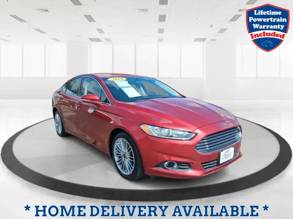 2016 Ford Fusion SE (3FA6P0HD7GR) with an 1.5L L4 DOHC 16V engine, 6-Speed Automatic transmission, located at 1099 N County Rd 25A , Troy, OH, 45373, (937) 908-9800, 40.057079, -84.212883 - Experience the perfect blend of style, comfort, and reliability with this 2016 Ford Fusion SE, available now at Advantage Car and Credit in Fairborn, OH. Whether you're a commuter navigating the busy streets of downtown Fairborn or a growing family looking for a dependable vehicle for your weekend a - Photo#0