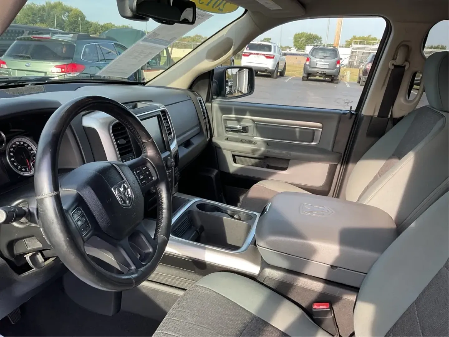 2015 Ram 1500 SLT Quad Cab 4WD (1C6RR7GT3FS) with an 5.7L V8 OHV 16V engine, 8-Speed Automatic transmission, located at 1099 N County Rd 25A , Troy, OH, 45373, (937) 908-9800, 40.057079, -84.212883 - **Experience Adventure and Utility with this 2015 Ram 1500 SLT Quad Cab!**<br /> <br /> Are you ready to elevate your weekend adventures while ensuring your daily commute remains smooth and comfortable? Look no further than this robust 2015 Ram 1500 SLT Quad Cab, now available at Advantage Car and C - Photo#9