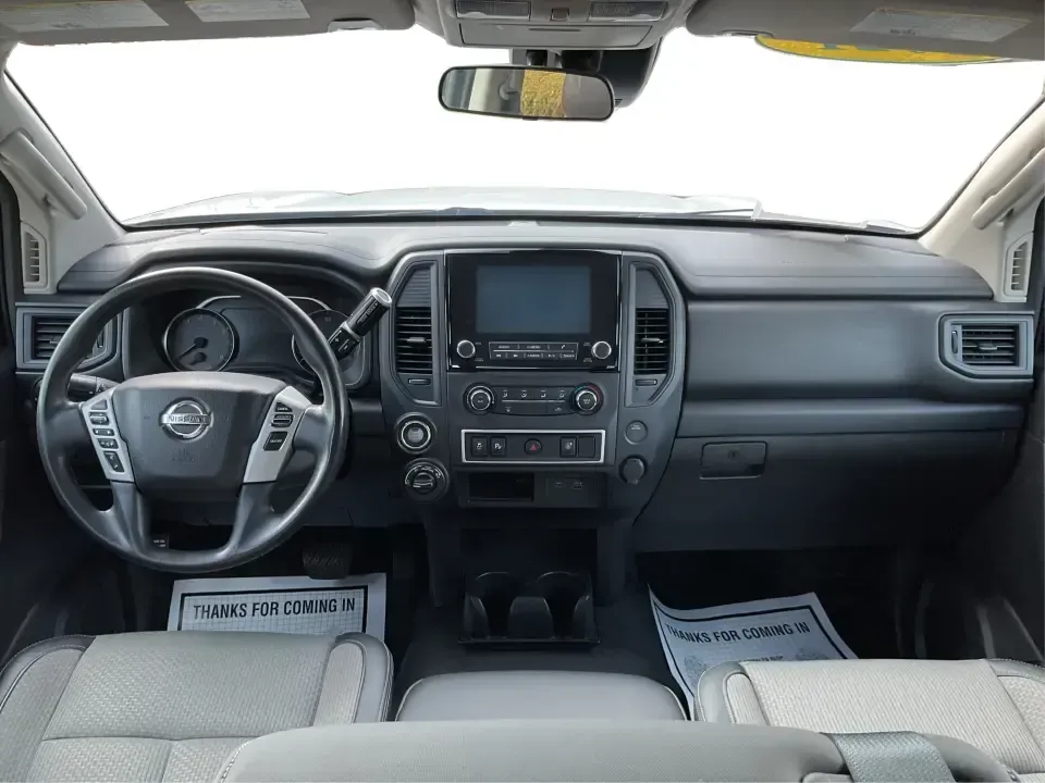 2021 Nissan TITAN Crew Cab S 4x4 (1N6AA1EC4MN) with an Endurance 5.6L V-8 gasoline direct injection engine, 9A transmission, located at 1099 N County Rd 25A , Troy, OH, 45373, (937) 908-9800, 40.057079, -84.212883 - Discover ultimate versatility and rugged capability with this 2021 Nissan TITAN Crew Cab S 4x4, now available at Advantage Car and Credit in Piqua, OH. Whether you're navigating the bustling streets of Piqua or heading out for weekend adventures, this truck is designed to adapt to your lifestyle. Pe - Photo#19