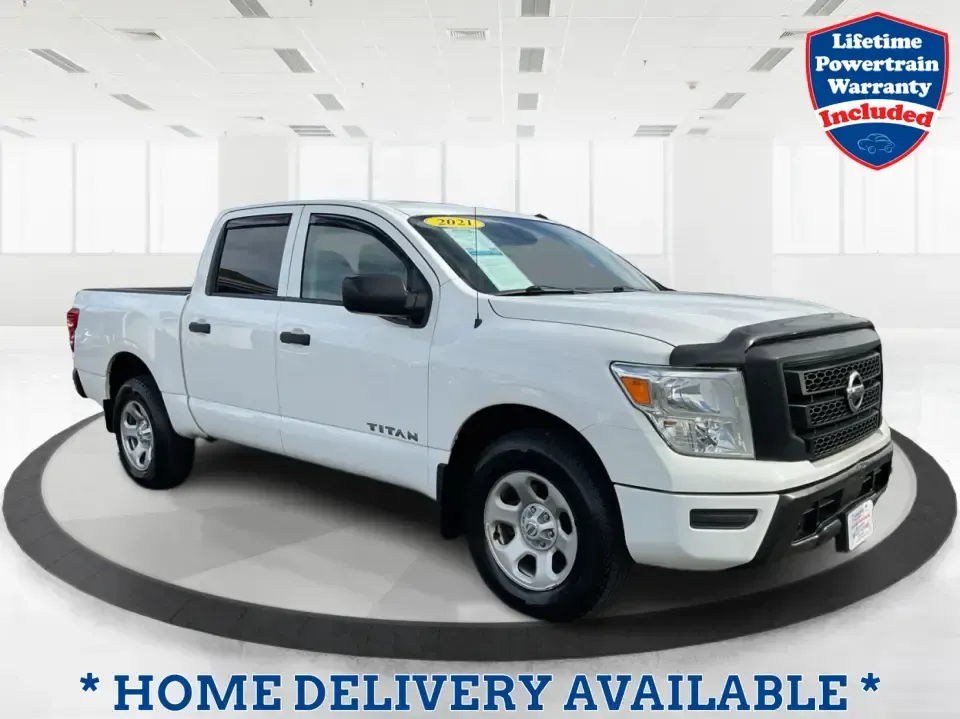 2021 Nissan TITAN Crew Cab S 4x4 (1N6AA1EC4MN) with an Endurance 5.6L V-8 gasoline direct injection engine, 9A transmission, located at 1099 N County Rd 25A , Troy, OH, 45373, (937) 908-9800, 40.057079, -84.212883 - Discover ultimate versatility and rugged capability with this 2021 Nissan TITAN Crew Cab S 4x4, now available at Advantage Car and Credit in Piqua, OH. Whether you're navigating the bustling streets of Piqua or heading out for weekend adventures, this truck is designed to adapt to your lifestyle. Pe - Photo#0