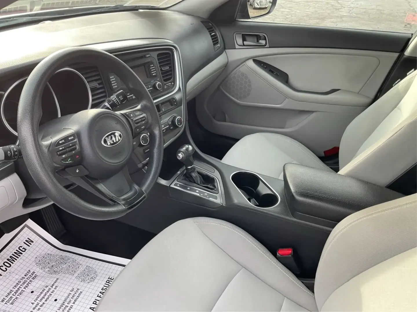 2015 Kia Optima LX (5XXGM4A77FG) with an Theta II 2.4L I-4 gasoline direct injection engine, located at 8750 N County Rd 25A, Piqua, OH, 45356, (937) 908-9800, 40.164391, -84.232513 - 2015 Kia Optima LX - Photo#9