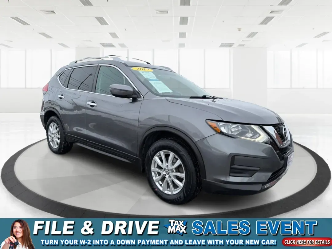 2017 Nissan Rogue SV (5N1AT2MV8HC) with an 2.5L I-4 DOHC engine, CVT transmission, located at 1099 N County Rd 25A , Troy, OH, 45373, (937) 908-9800, 40.057079, -84.212883 - **Adventure Awaits with the 2017 Nissan Rogue SV Perfect for Growing Families!**<br /> <br /> Are you in search of a reliable SUV that fits your active lifestyle? Look no further than this 2017 Nissan Rogue SV, available now at Advantage Car and Credit - Troy! This spacious sport utility vehicle is - Photo#0