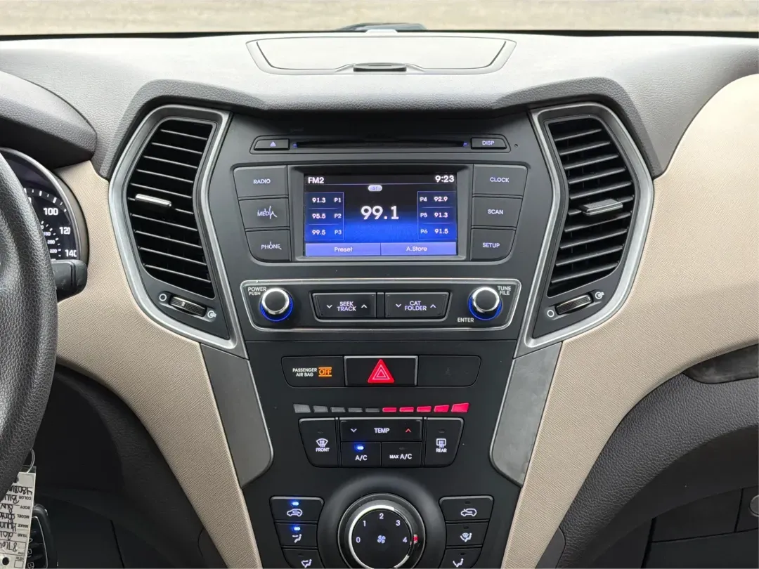 2017 Hyundai Santa Fe 2.4L (5XYZTDLB6HG) with an Theta II 2.4L I-4 gasoline direct injection engine, located at 1099 N County Rd 25A , Troy, OH, 45373, (937) 908-9800, 40.057079, -84.212883 - 2017 Hyundai Santa Fe 2.4L - Photo#13