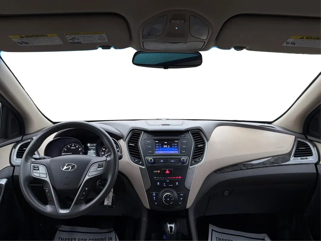 2017 Hyundai Santa Fe 2.4L (5XYZTDLB6HG) with an Theta II 2.4L I-4 gasoline direct injection engine, located at 1099 N County Rd 25A , Troy, OH, 45373, (937) 908-9800, 40.057079, -84.212883 - 2017 Hyundai Santa Fe 2.4L - Photo#19