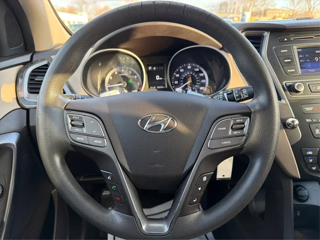 2017 Hyundai Santa Fe 2.4L (5NMZT3LBXHH) with an Theta II 2.4L I-4 gasoline direct injection engine, located at 880 E. National Road, Vandalia, OH, 45377, (937) 908-9800, 39.891918, -84.183594 - 2017 Hyundai Santa Fe 2.4L - Photo#15