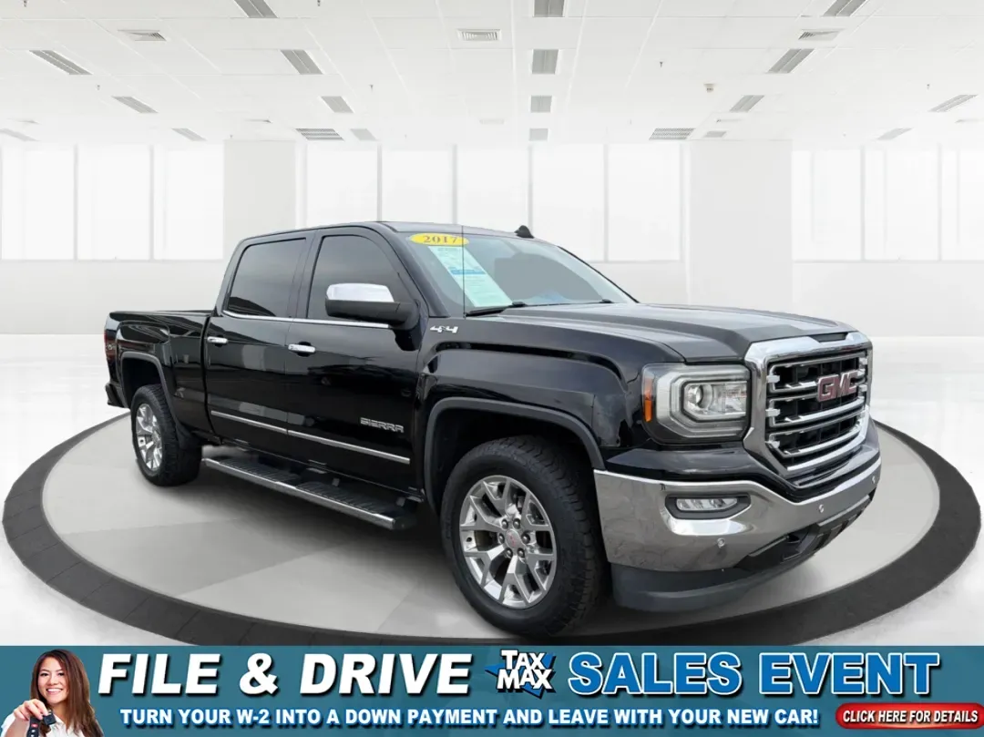 2017 GMC Sierra 1500 SLT (3GTU2NEC8HG) with an EcoTec3 6.2L V-8 gasoline direct injection engine, located at 880 E. National Road, Vandalia, OH, 45377, (937) 908-9800, 39.891918, -84.183594 - 2017 GMC Sierra 1500 SLT - Photo#0