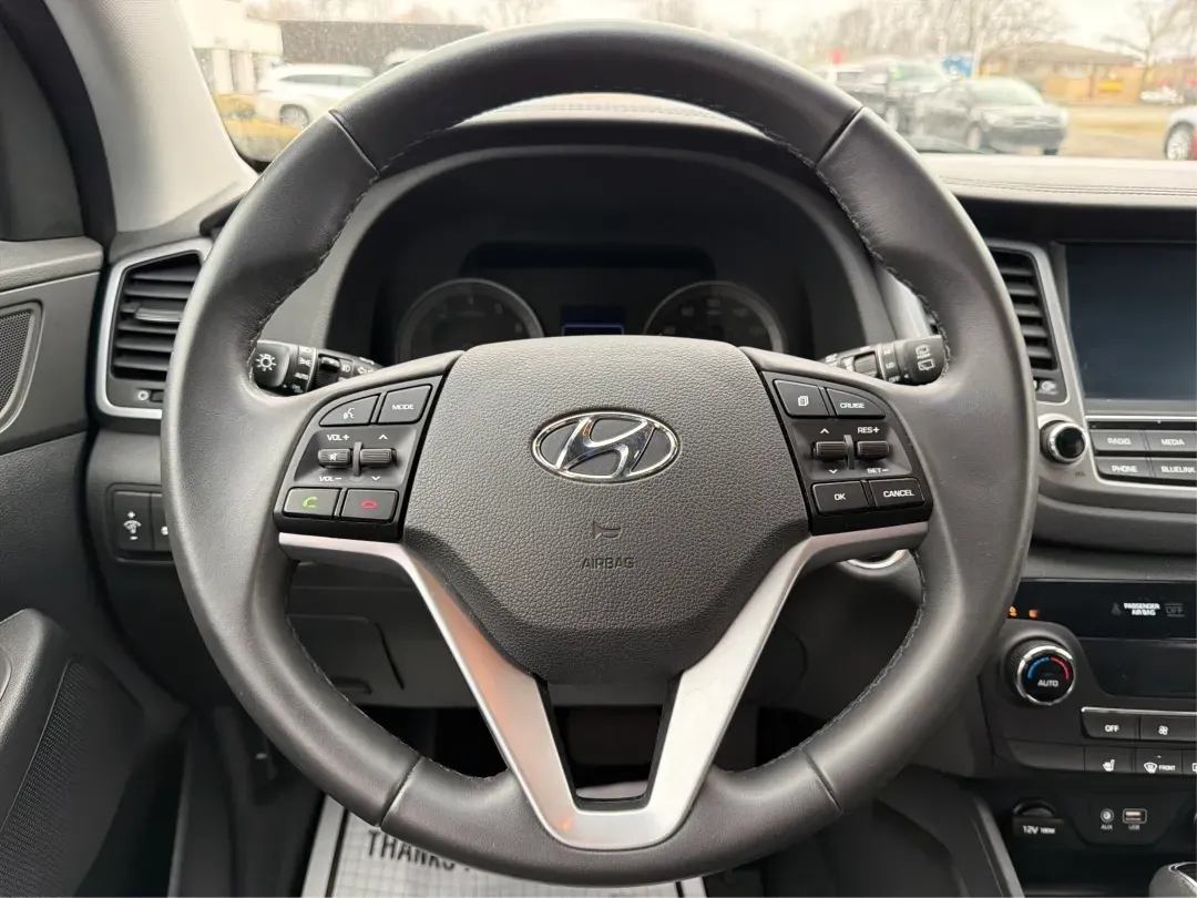 2017 Hyundai Tucson SE Plus (KM8J3CA49HU) with an Nu 2L I-4 gasoline direct injection engine, located at 1230 East Main St, Xenia, OH, 45385, (937) 908-9800, 39.688026, -83.910172 - 2017 Hyundai Tucson SE Plus - Photo#16