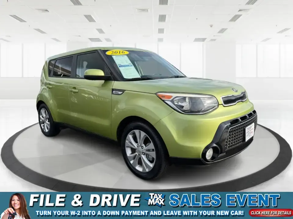 2016 Kia Soul + (KNDJP3A52G7) with an 2L I-4 gasoline direct injection engine, 6A transmission, located at 8750 N County Rd 25A, Piqua, OH, 45356, (937) 908-9800, 40.164391, -84.232513 - **Experience Versatility and Style with the 2016 Kia Soul at Advantage Car and Credit!**<br /> <br /> Are you looking for a vehicle that seamlessly blends practicality with a vibrant lifestyle? The 2016 Kia Soul is the perfect companion for your daily commutes, weekend getaways, or family outings. W - Photo#0