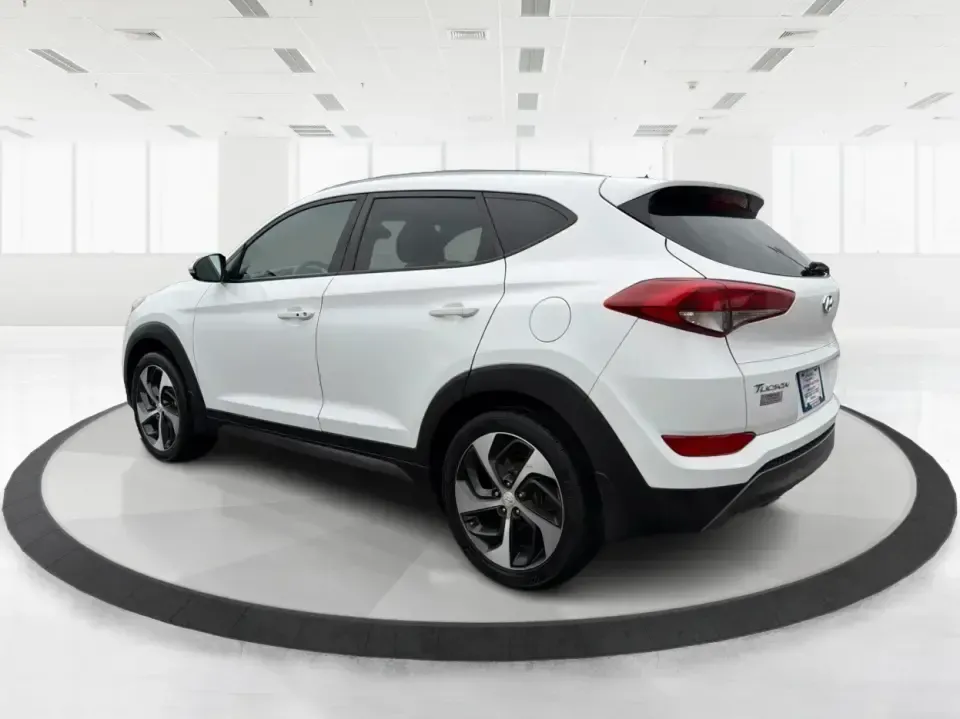 2016 Hyundai Tucson Sport (KM8J3CA26GU) with an 1.6L I-4 gasoline direct injection engine, 7A transmission, located at 1184 Kauffman Ave, Fairborn, OH, 45324, (937) 908-9800, 39.807072, -84.030914 - Discover a world of adventure with the 2016 Hyundai Tucson Sport, the perfect SUV for active families and weekend explorers alike! With its stylish Dazzling White exterior and spacious interior, this vehicle is designed for those who crave both comfort and versatility. Whether you're navigating thro - Photo#4