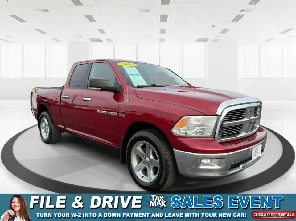 2012 Ram 1500 SLT (1C6RD7GT9CS) with an HEMI 5.7L V-8 variable valve control engine, 5-Speed Automatic transmission, located at 1184 Kauffman Ave, Fairborn, OH, 45324, (937) 908-9800, 39.807072, -84.030914 - **Unleash Adventure with the 2012 Ram 1500 SLT Your Next Truck Awaits!**<br /> <br /> Are you ready to elevate your weekend adventures or tackle your daily commute with confidence? Look no further than the 2012 Ram 1500 SLT, a robust and stylish pickup truck designed to meet the needs of families, - Photo#0