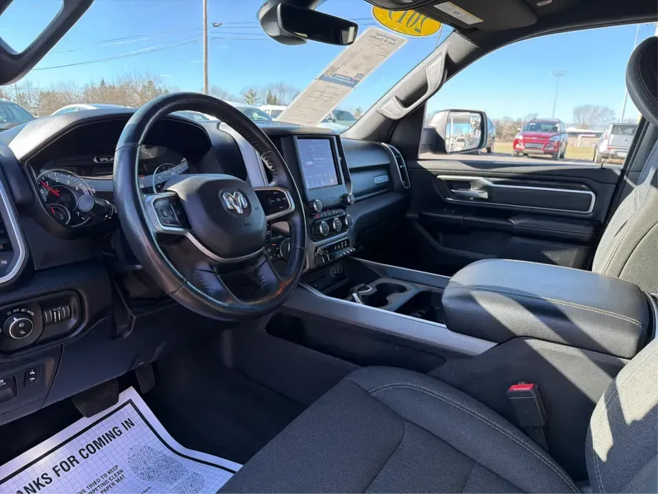 2019 Ram 1500 Big Horn/Lone Star Crew Cab 4x4 5'7 Box (1C6SRFFT2KN) with an 5.7L V8 OHV 16V engine, 8A transmission, located at 880 E. National Road, Vandalia, OH, 45377, (937) 908-9800, 39.891918, -84.183594 - **Experience the Ultimate Adventure with the 2019 Ram 1500 Big Horn/Lone Star Crew Cab 4x4!**<br /> <br /> If you're searching for a truck that seamlessly blends rugged capability with everyday practicality, look no further than the 2019 Ram 1500 Big Horn/Lone Star Crew Cab 4x4, available now at Adv - Photo#9