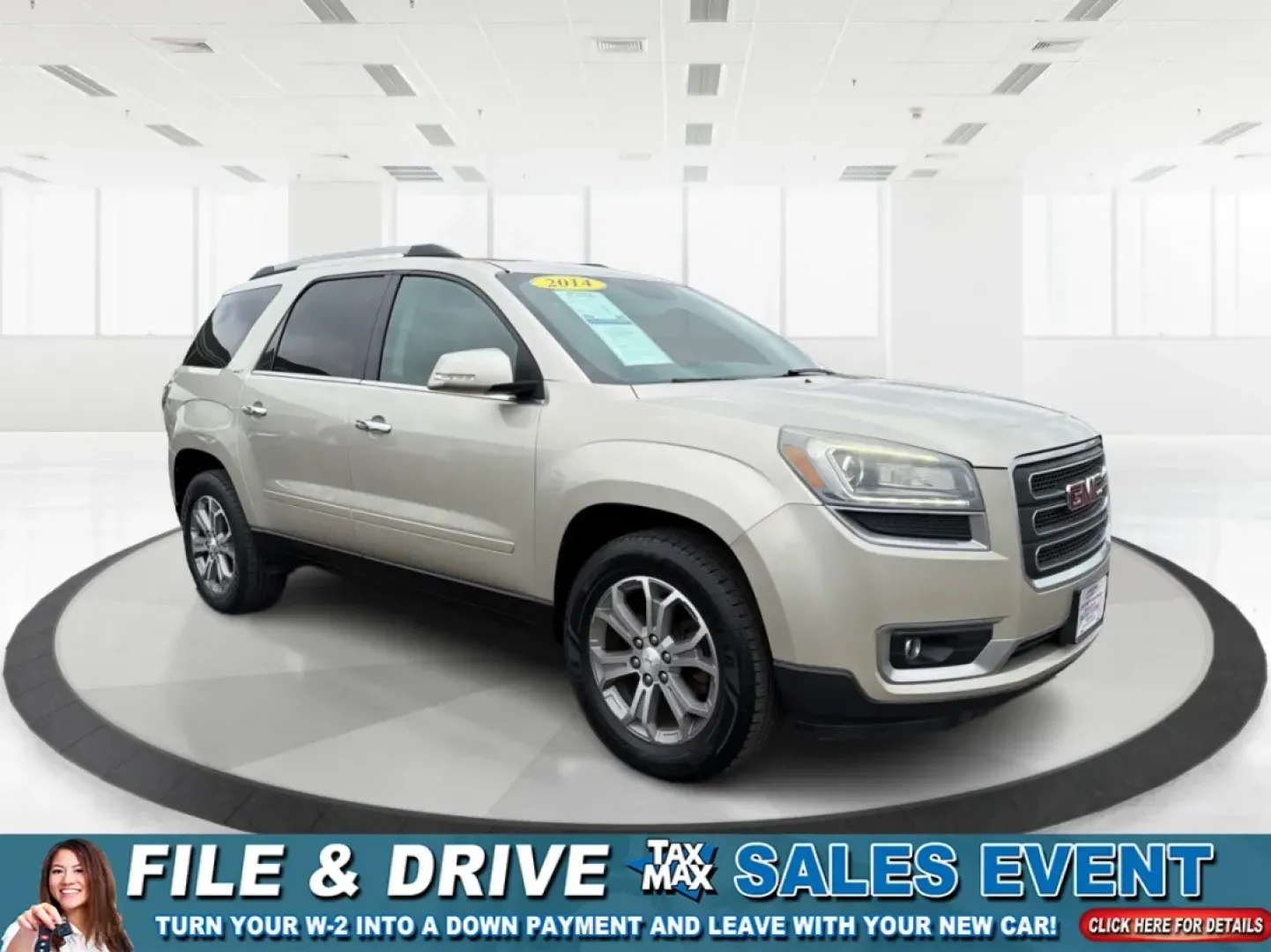 2014 GMC Acadia SLT-1 (1GKKVRKDXEJ) with an 3.6L V-6 gasoline direct injection engine, located at 8750 N County Rd 25A, Piqua, OH, 45356, (937) 908-9800, 40.164391, -84.232513 - **Discover Your Adventure with the 2014 GMC Acadia SLT-1 at Advantage Car and Credit - Piqua!**<br /> <br /> Are you ready for your next family road trip or weekend adventure? The 2014 GMC Acadia SLT-1 is the perfect SUV to elevate your lifestyle, combining spacious comfort and advanced features to - Photo#0