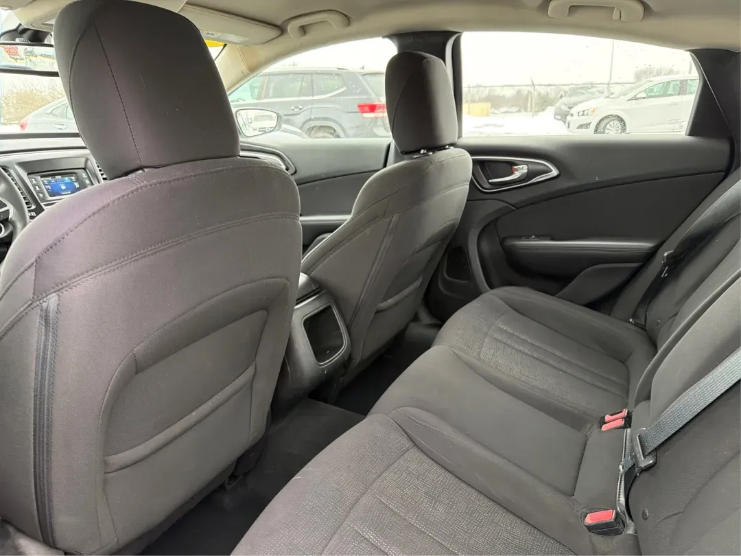 2015 Chrysler 200 Limited (1C3CCCAB2FN) with an 3.6L V-6 DOHC engine, 9-Speed Automatic transmission, located at 1184 Kauffman Ave, Fairborn, OH, 45324, (937) 908-9800, 39.807072, -84.030914 - Are you in the market for a reliable sedan that seamlessly blends comfort, performance, and style? Look no further! At Advantage Car and Credit in Fairborn, OH, we present a fantastic opportunity for you to own the 2015 Chrysler 200 Limited. This vehicle is not just a car; it's your perfect companio - Photo#10