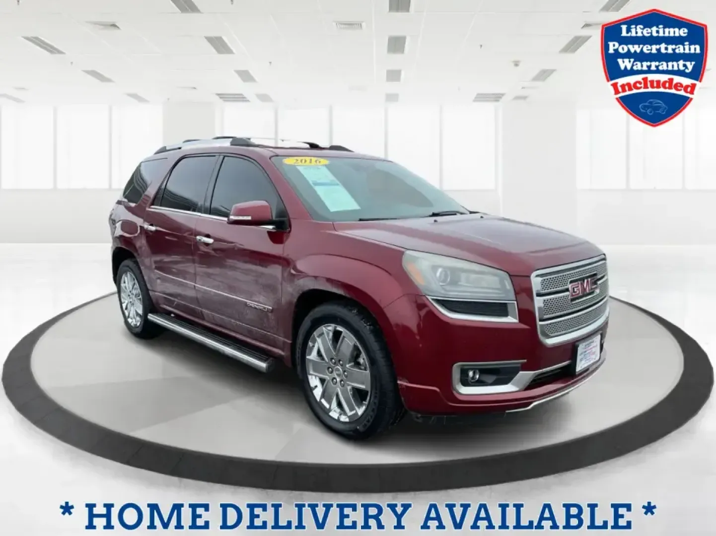 2016 GMC Acadia Denali (1GKKRTKD1GJ) with an 3.6L V-6 gasoline direct injection engine, 6-Speed Automatic transmission, located at 880 E. National Road, Vandalia, OH, 45377, (937) 908-9800, 39.891918, -84.183594 - Road-trip ready for the whole crew and comfortable enough for the daily grind, this 2016 GMC Acadia Denali is the kind of SUV that fits real life-school drop-offs, long commutes to Dayton, weekend runs up I75, and family getaways with luggage, snacks, and everyone's gear. Finished in eye-catching Cr - Photo#0