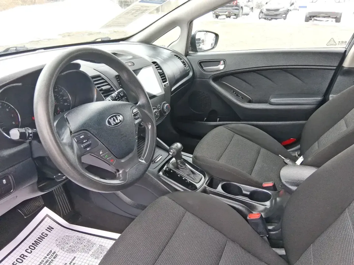 2018 Kia Forte LX (KNAFK5A89J5) with an 2L I-4 DOHC engine, 6A transmission, located at 8750 N County Rd 25A, Piqua, OH, 45356, (937) 908-9800, 40.164391, -84.232513 - Need a smart, budget-friendly ride that can handle daily commutes to Dayton, quick grocery runs, and spontaneous weekend trips without feeling cramped? This 2018 Kia Forte LX Hatchback in Gravity Blue is built for real-life driving in and around New Carlisle-easy to park, efficient to live with, and - Photo#9