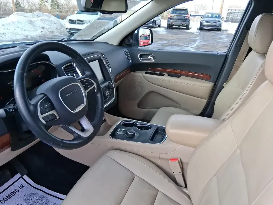 2015 Dodge Durango Limited (1C4RDJDG8FC) with an 3.6L V6 DOHC 24V engine, 8-Speed Automatic transmission, located at 1951 S Dayton Lakeview Rd., New Carlisle, OH, 45344, (937) 908-9800, 39.890999, -84.050255 - Pack up the kids, load the cooler, and point the nose toward a weekend getaway-this 2015 Dodge Durango Limited is the kind of SUV that makes everyday life in West Central Ohio easier, from school drop-offs to road trips and everything in between. With confident 4WD/AWD capability, three-row flexibil - Photo#9