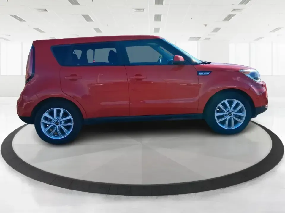 2018 Kia Soul + (KNDJP3A58J7) with an 2L I-4 gasoline direct injection engine, 6A transmission, located at 401 Woodman Dr, Riverside, OH, 45431, (937) 908-9800, 39.760899, -84.123421 - Need a dependable commuter that's easy to park in tight lots, roomy enough for Costco runs, and fun for weekend escapes to the MetroParks? This 2018 Kia Soul + in eye-catching Inferno Red fits the Riverside lifestyle perfectly-whether you're cruising along Woodman Dr, hopping on I-675 for a long com - Photo#1