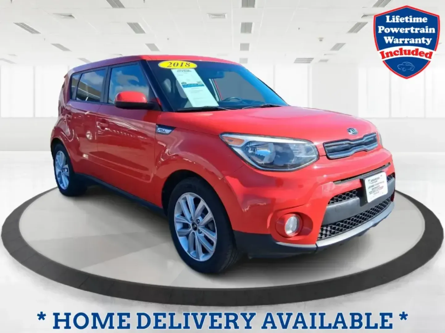 2018 Kia Soul + (KNDJP3A58J7) with an 2L I-4 gasoline direct injection engine, 6A transmission, located at 401 Woodman Dr, Riverside, OH, 45431, (937) 908-9800, 39.760899, -84.123421 - Need a dependable commuter that's easy to park in tight lots, roomy enough for Costco runs, and fun for weekend escapes to the MetroParks? This 2018 Kia Soul + in eye-catching Inferno Red fits the Riverside lifestyle perfectly-whether you're cruising along Woodman Dr, hopping on I-675 for a long com - Photo#0