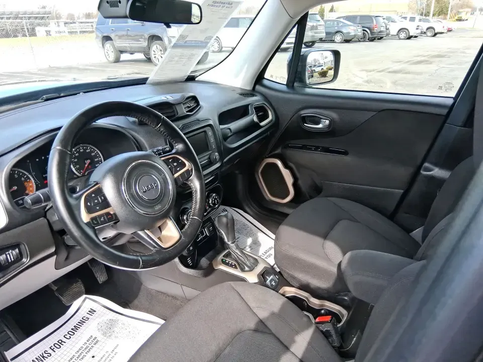 2017 Jeep Renegade Latitude 4x4 (ZACCJBBB3HP) with an 2.4L L4 DOHC 16V engine, 6M transmission, located at 8750 N County Rd 25A, Piqua, OH, 45356, (937) 908-9800, 40.164391, -84.232513 - Weekend adventures don't have to wait for perfect credit. If you want a compact SUV that's easy to park for daily errands, confident in Ohio weather, and ready for a quick getaway to Indian Lake or a scenic drive through Miami County backroads, this **2017 Jeep Renegade Latitude 4x4** is built for r - Photo#9